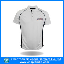 Cheap Custom Mens White Plain Golf Polo Shirt Design